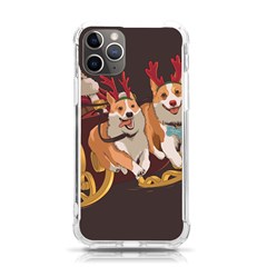 Christmas Santa Claus Dog Sled Iphone 11 Pro 5 8 Inch Tpu Uv Print Case by Sarkoni