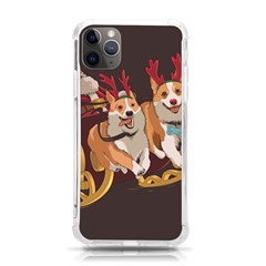 Christmas Santa Claus Dog Sled Iphone 11 Pro Max 6 5 Inch Tpu Uv Print Case by Sarkoni