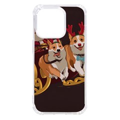 Christmas Santa Claus Dog Sled Iphone 14 Pro Tpu Uv Print Case by Sarkoni