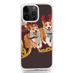 Christmas Santa Claus Dog Sled Iphone 14 Pro Max Tpu Uv Print Case by Sarkoni