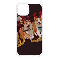 Christmas Santa Claus Dog Sled Iphone 13 Tpu Uv Print Case by Sarkoni