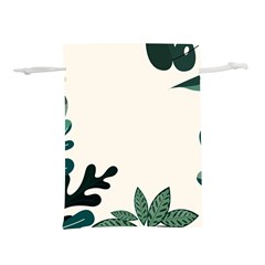 Leaves Plants Foliage Border Lightweight Drawstring Pouch (S)