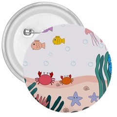 Cartoon Marine Life Marine Drawing 3  Buttons by Sarkoni