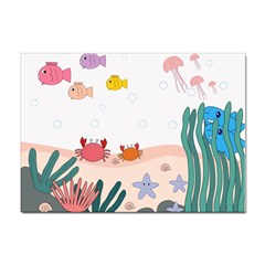 Cartoon Marine Life Marine Drawing Sticker A4 (100 Pack) by Sarkoni