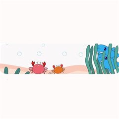 Cartoon Marine Life Marine Drawing Large Bar Mat by Sarkoni