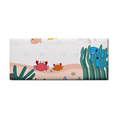 Cartoon Marine Life Marine Drawing Hand Towel by Sarkoni