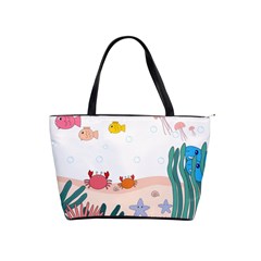 Cartoon Marine Life Marine Drawing Classic Shoulder Handbag by Sarkoni