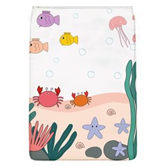 Cartoon Marine Life Marine Drawing Removable Flap Cover (l) by Sarkoni