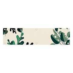 Leaves Plants Foliage Border Banner and Sign 4  x 1 