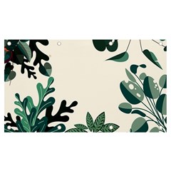 Leaves Plants Foliage Border Banner and Sign 7  x 4 