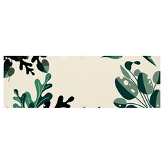 Leaves Plants Foliage Border Banner and Sign 12  x 4 