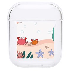 Cartoon Marine Life Marine Drawing Hard Pc Airpods 1/2 Case by Sarkoni