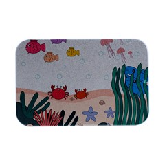 Cartoon Marine Life Marine Drawing Open Lid Metal Box (silver)  