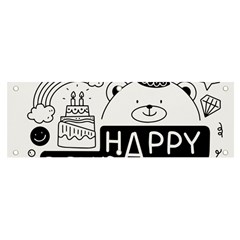 Happy Birthday Celebration Party Banner And Sign 6  X 2  by Sarkoni