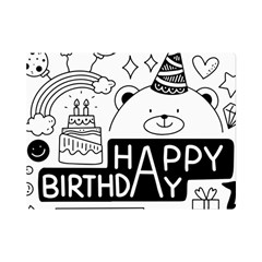 Happy Birthday Celebration Party Premium Plush Fleece Blanket (mini) by Sarkoni