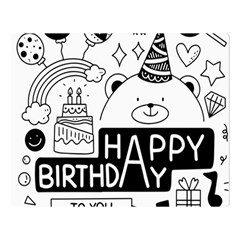 Happy Birthday Celebration Party Premium Plush Fleece Blanket (large) by Sarkoni