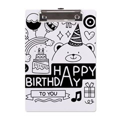 Happy Birthday Celebration Party A5 Acrylic Clipboard by Sarkoni