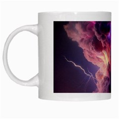 Cloud Heaven Storm Chaos Purple White Mug by Sarkoni