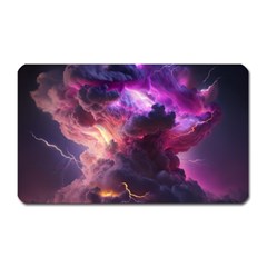 Cloud Heaven Storm Chaos Purple Magnet (rectangular) by Sarkoni