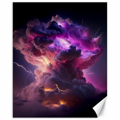 Cloud Heaven Storm Chaos Purple Canvas 16  X 20  by Sarkoni