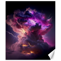 Cloud Heaven Storm Chaos Purple Canvas 20  X 24  by Sarkoni