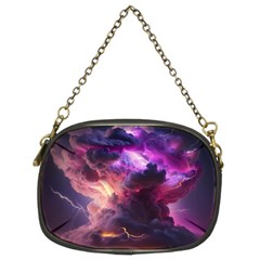 Cloud Heaven Storm Chaos Purple Chain Purse (two Sides) by Sarkoni