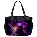 Cloud Heaven Storm Chaos Purple Oversize Office Handbag Front