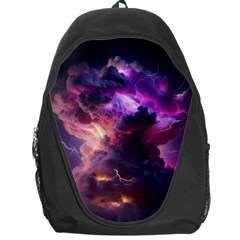 Cloud Heaven Storm Chaos Purple Backpack Bag by Sarkoni