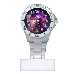 Cloud Heaven Storm Chaos Purple Plastic Nurses Watch by Sarkoni