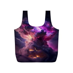 Cloud Heaven Storm Chaos Purple Full Print Recycle Bag (s) by Sarkoni