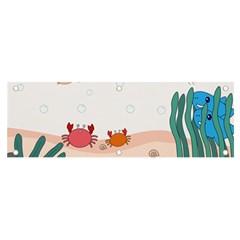 Cartoon Marine Life Marine Drawing Banner And Sign 6  X 2  by Sarkoni