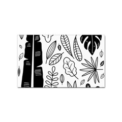 Leaves Plants Doodle Drawing Sticker (rectangular) by Sarkoni