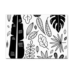 Leaves Plants Doodle Drawing Sticker A4 (10 Pack) by Sarkoni