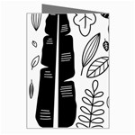 Leaves Plants Doodle Drawing Greeting Card Right