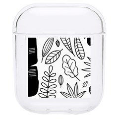 Leaves Plants Doodle Drawing Hard Pc Airpods 1/2 Case by Sarkoni