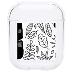 Leaves Plants Doodle Drawing Hard PC AirPods 1/2 Case Front