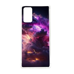 Cloud Heaven Storm Chaos Purple Samsung Galaxy Note 20 Tpu Uv Case by Sarkoni