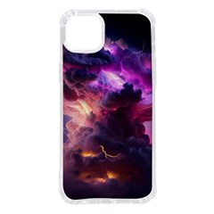 Cloud Heaven Storm Chaos Purple Iphone 14 Plus Tpu Uv Print Case by Sarkoni