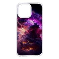 Cloud Heaven Storm Chaos Purple Iphone 14 Pro Max Tpu Uv Print Case by Sarkoni