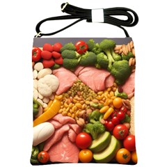 Fruit Snack Diet Bio Food Healthy Shoulder Sling Bag by Sarkoni