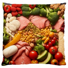 Fruit Snack Diet Bio Food Healthy Large Cushion Case (one Side) by Sarkoni