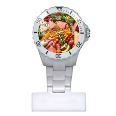 Fruit Snack Diet Bio Food Healthy Plastic Nurses Watch by Sarkoni