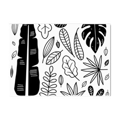 Leaves Plants Doodle Drawing Crystal Sticker (a4) by Sarkoni