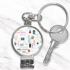 Illustrations Startup Business Organization Nail Clippers Key Chain by Sarkoni