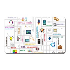 Illustrations Startup Business Organization Magnet (rectangular) by Sarkoni