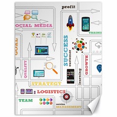 Illustrations Startup Business Organization Canvas 18  X 24  by Sarkoni