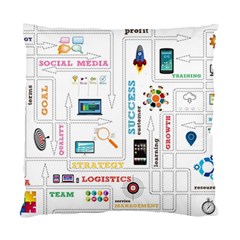 Illustrations Startup Business Organization Standard Cushion Case (one Side) by Sarkoni