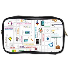 Illustrations Startup Business Organization Toiletries Bag (one Side) by Sarkoni