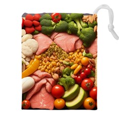 Fruit Snack Diet Bio Food Healthy Drawstring Pouch (4xl) by Sarkoni