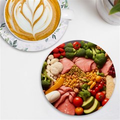 Fruit Snack Diet Bio Food Healthy Uv Print Round Tile Coaster by Sarkoni